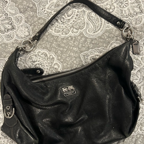 Handbags - Coach small black leather handbag
